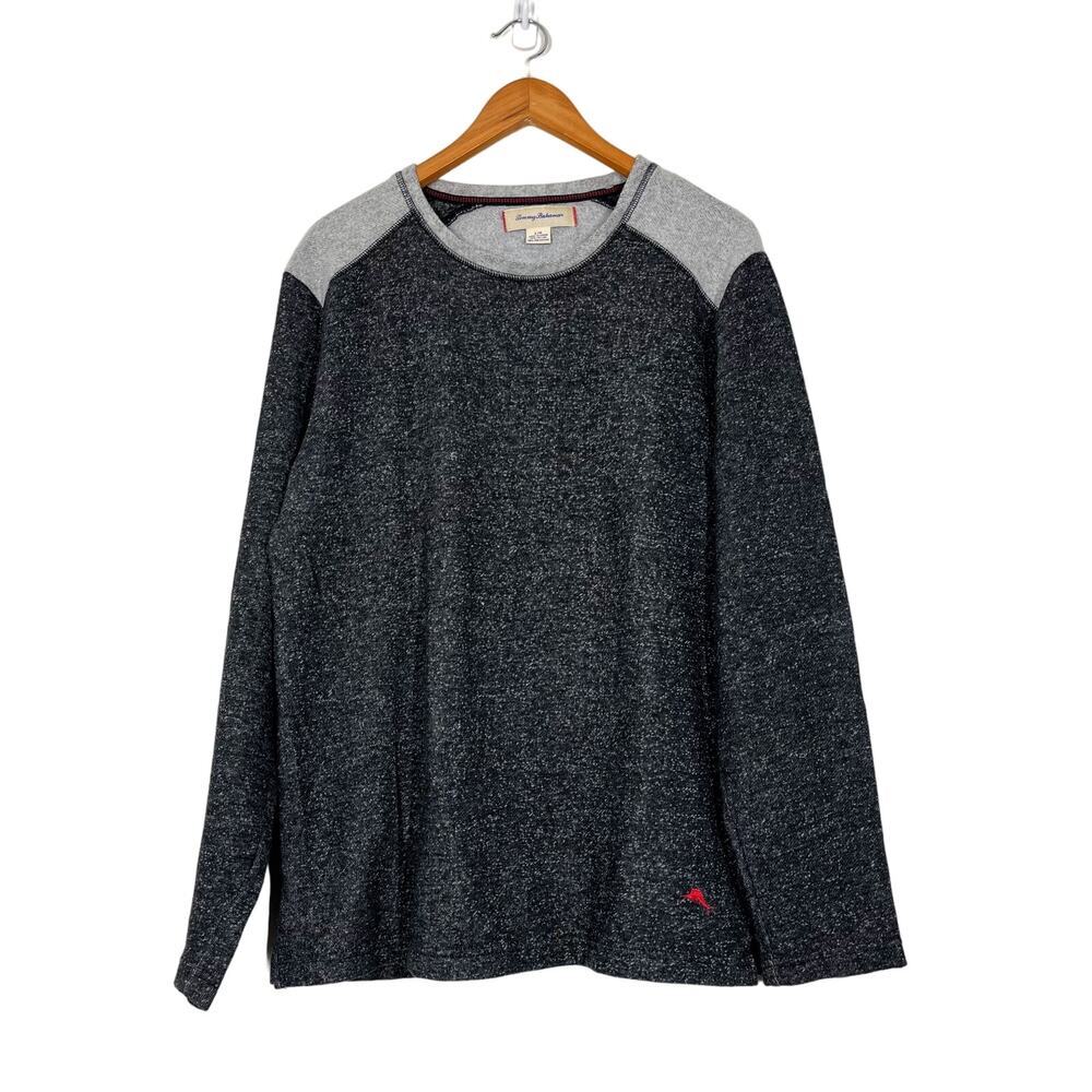 Tommy Bahama Men’s Extra Soft Pullover Sweatshirt Sz L Navy Blue Crew Neck Basic